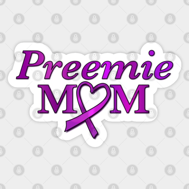 Preemie Mom Sticker by Artbysusant 
